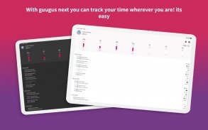 guguus next - time tracking screenshot 1