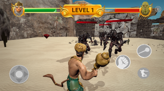 Hanuman 3D game : killing Dhumraksha screenshot 2