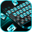 Cyan Metal Tastatur-Thema Icon