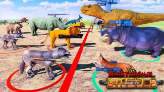 Simulador de batalla del Reino Animal bestia screenshot 3