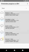 Vremenska prognoza za BIH screenshot 2