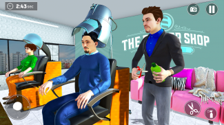 Barbería peluquería pelo loco esqueje juegos 3D screenshot 3