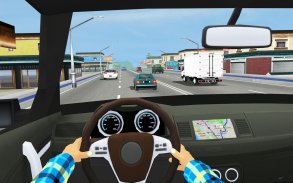 Dentro Carro Dirigindo Jogos : Extremo Corrida Em screenshot 1