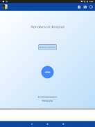 Alphabetical Notepad screenshot 2