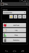 FillUp Registro de Combustible screenshot 1