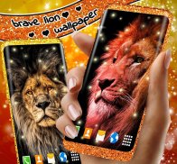 Brave Lion Live Wallpaper screenshot 0