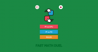 Fast Math Duel ( Free 2 Players Game ) screenshot 3