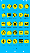 Yellow and Black Icon Pack v4.7 ✨Free✨ screenshot 4