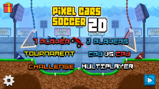 Pixel Cars. Soccer screenshot 0