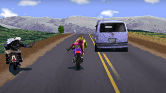 Road Rash like computer game screenshot 1