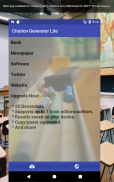 Citation Generator Lite screenshot 3