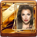 Gold Photo Frames Icon