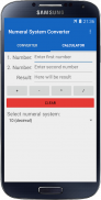 Numeral System Calculator screenshot 1