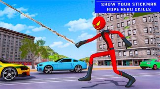 Superhero Stickman Rope Hero screenshot 5