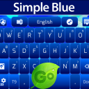 GO Keyboard Simple Blue Theme