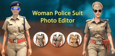 Woman Police Suit Photo Editor