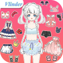 Vlinder Princess2 dressup game Icon