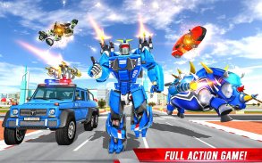 Rhino Robot Car Transform Game screenshot 4