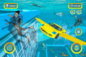 Underwater Flying Car Stunt screenshot 4