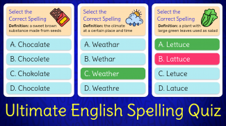 Ultimate English Spelling Quiz : New 2020 Version screenshot 0
