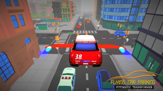 Flying Car 3D Parking : Futuristic Transformer screenshot 2