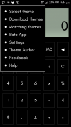 블랙 계산기 테마 screenshot 2