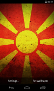 Flag of Macedonia 3D Wallpaper screenshot 1