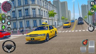 ville Taxi chauffeur sim 2016: multijoueur taxi 3d screenshot 6