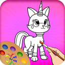 coloring book for unikitty Icon