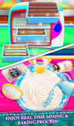 Bánh thật Trò chơi nấu ăn! Món tráng miệng Rainbow screenshot 1