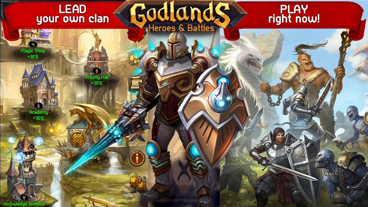 Godlands - Герои и Разрушители Меча и Магии Онлайн - Загрузить APK для  Android | Aptoide