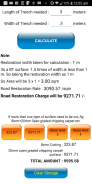 Road Restoration Calculator screenshot 2