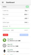 Cryptofy.me: GDAX trading app screenshot 1