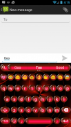 Spheres Red Emoji Teclado screenshot 0