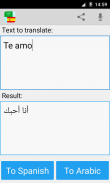 Tradutor Espanhol Árabe screenshot 2
