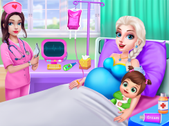 Gelo Princesa Grávida Mamãe E bebê Cuidado screenshot 5