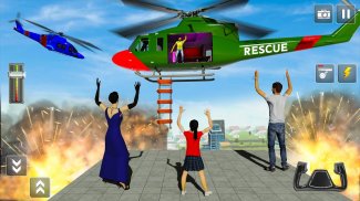 moderno helicóptero resgatar cidade missão screenshot 4