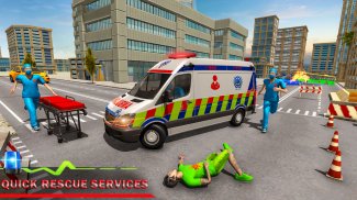 Emergency City Ambulance Games screenshot 0