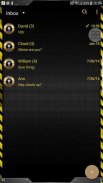 Black rust iron skin for Handcent Next SMS screenshot 3