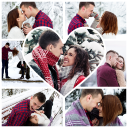 Love Photo - marco de amor, collage, tarjeta Icon