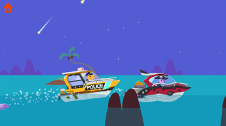 Coche de Policía de Dinosaurios -Juegos infantiles screenshot 6