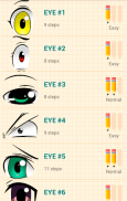 Cómo Dibujar Ojos de Anime screenshot 6