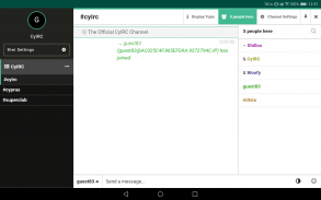 CyIRC screenshot 9