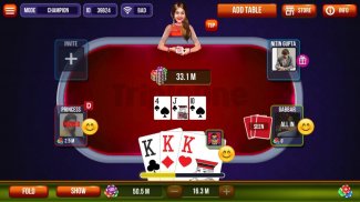 Triple One Poker & Teen Patti (3 Patti, Teenpatti) screenshot 2