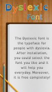Dyslexic Font for FlipFont , Cool Fonts Text Free screenshot 1