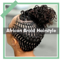 African Braids Hairstyles Idea Icon