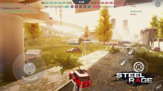 Steel Rage: Shooter de coches robot multijugador screenshot 5