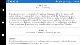 Philippine Constitution screenshot 3