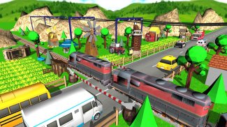 Train Road Crossy 3D Railroad screenshot 6