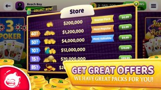 Casino Zilla Online:  Free Wild Card Poker & Jacks screenshot 13